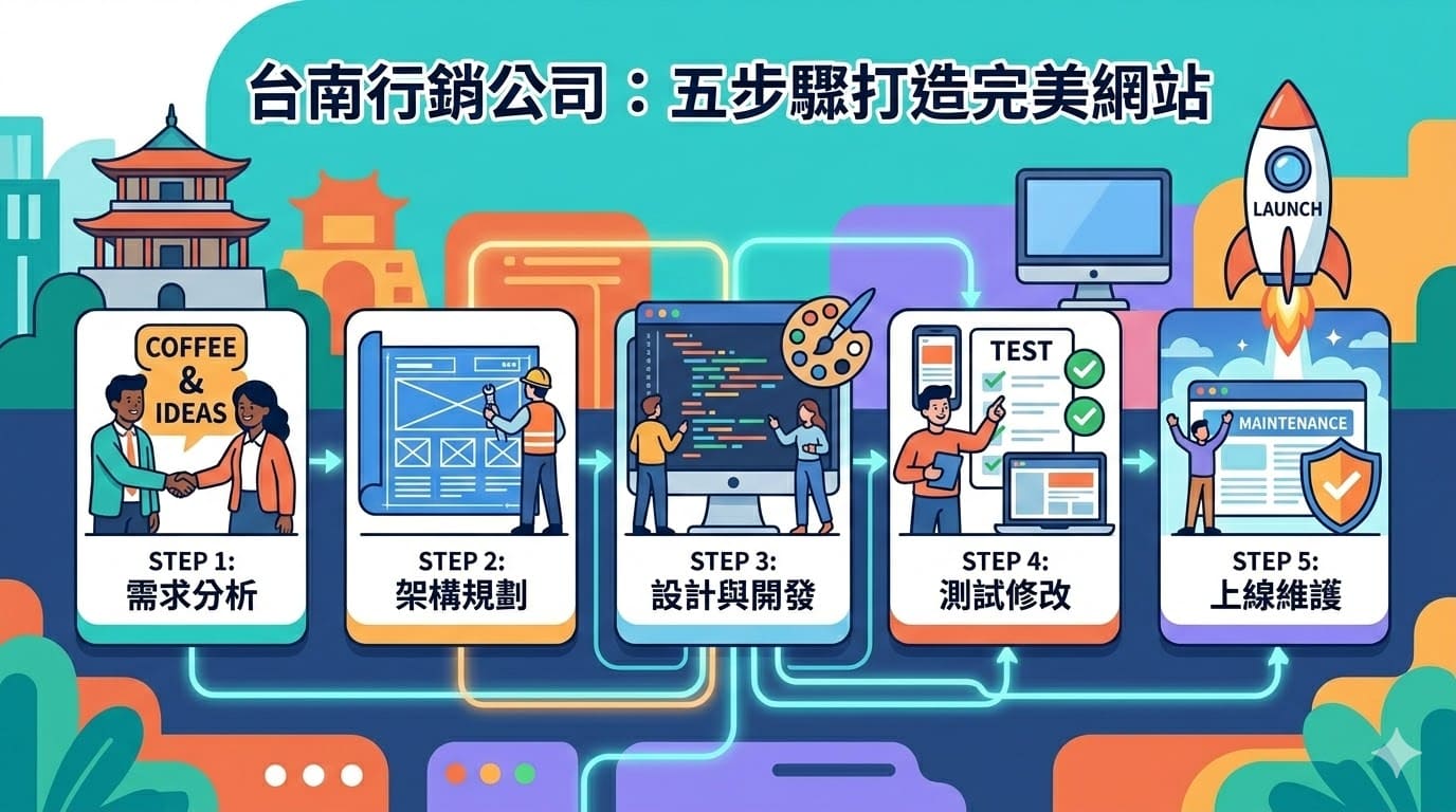 在競爭激烈的市場中，一家專業的台南行銷公司能成為您品牌成長的最強引擎。我們深諳南部市場脈動，結合在地人情味與精準的數據分析，為您的企業量身打造全方位的品牌策略。我們不僅擅長社群經營與內容創作，更透過數位廣告投放與口碑行銷，將品牌價值深植人心。無論您是傳統產業轉型、文創品牌推廣或是餐飲店家擴展，我們都能提供最具創意的行銷解決方案。與其在茫茫網海中盲目摸索，不如讓專業團隊助您一臂之力，精準觸及目標客群，創造實質業績增長。