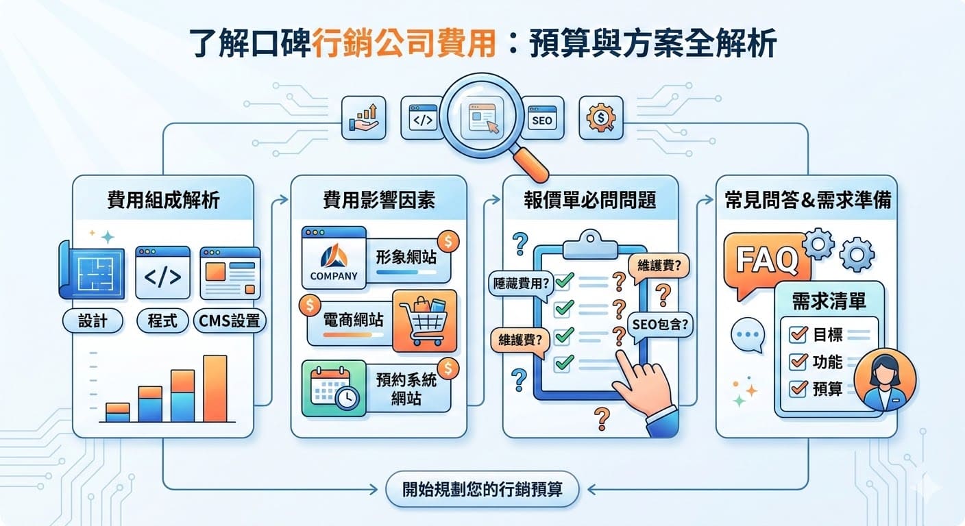 口碑行銷公司專注於透過建立品牌信任與正面評價，幫助企業提升市場知名度與銷售量。這類公司利用社群媒體、網路評論、部落格文章等管道，創造口碑效應，並吸引更多潛在客戶。選擇專業的口碑行銷公司能夠確保企業在競爭激烈的市場中脫穎而出，並提高消費者的忠誠度及品牌認同。無論是中小型企業還是大型品牌，口碑行銷公司都能提供量身定制的策略，促進品牌形象與銷售成長。