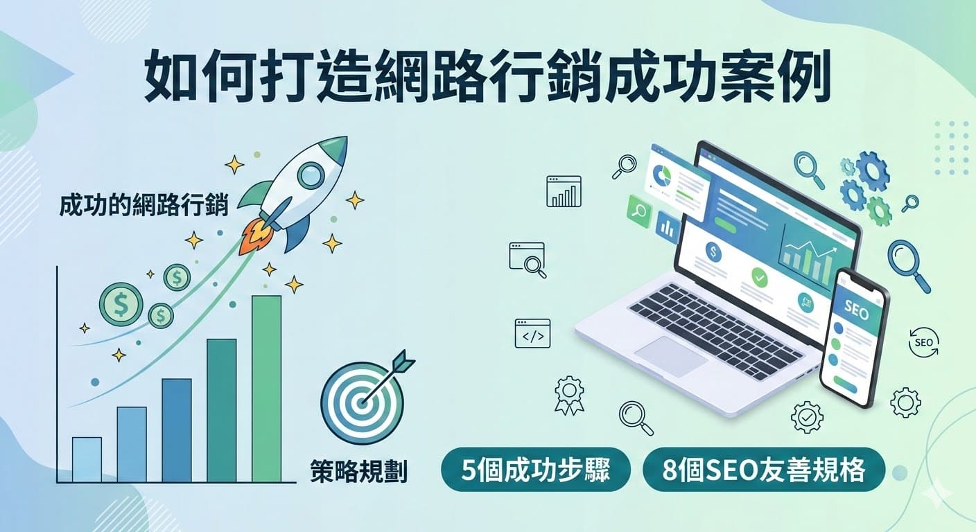 網路行銷案例是企業透過數位平台來提高品牌知名度、增加銷售和吸引目標客群的成功範例。許多成功的網路行銷案例顯示，企業透過精確的SEO策略和網站設計，可以顯著提升搜尋引擎排名，從而增加網站流量和轉換率。無論是透過企業官網的優化，還是透過社群媒體的推廣，良好的網路行銷策略都能為品牌帶來可觀的商業價值。這些案例為其他企業提供了寶貴的經驗，幫助他們設計出更具吸引力的網路行銷計畫，實現業務增長。