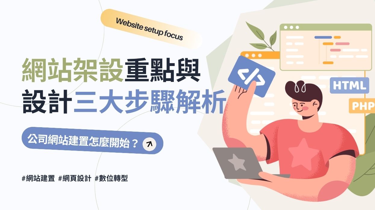 公司網站建置怎麼開始?網站架設重點與設計三大步驟解析