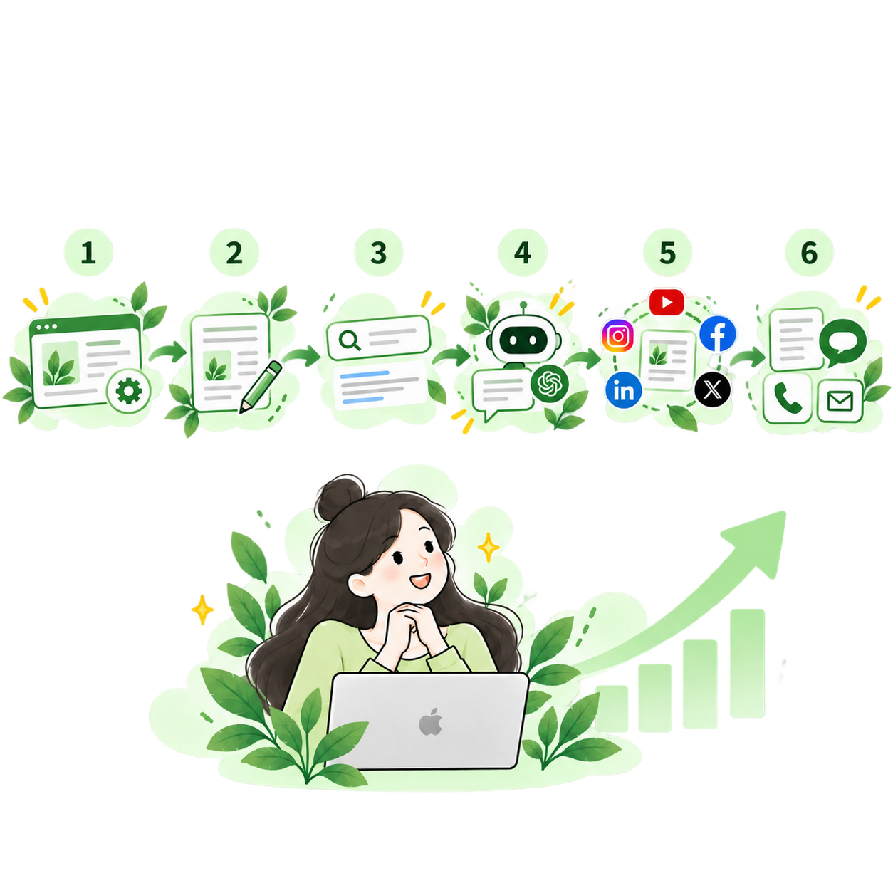 網站到AI搜尋轉換流程插圖