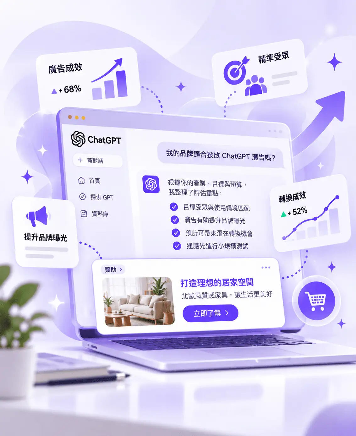品牌評估是否適合投放 ChatGPT 廣告的決策情境